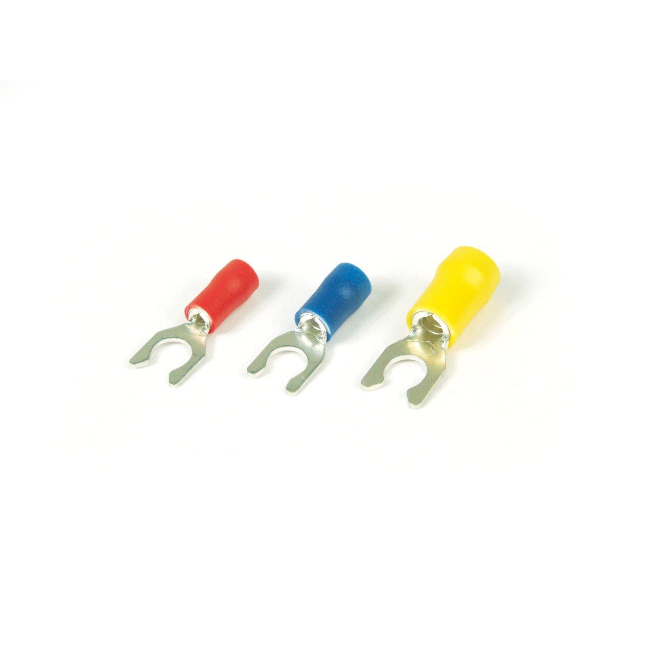 TV18-8LF-XV #8 STUD 22-18 AWG VINYL FORK