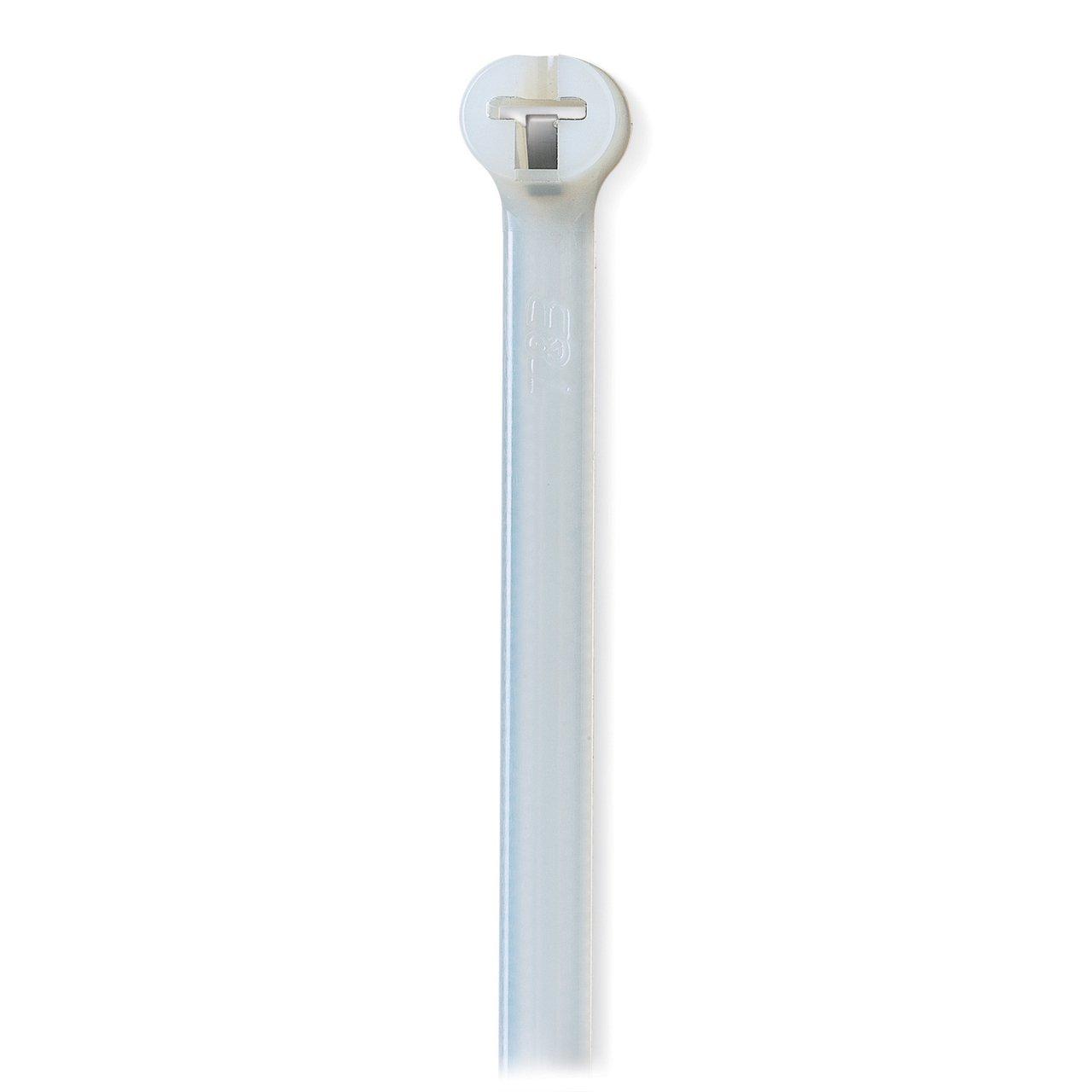 TY525M CABLE TIE 50LB 7.3" WHITE 100PK