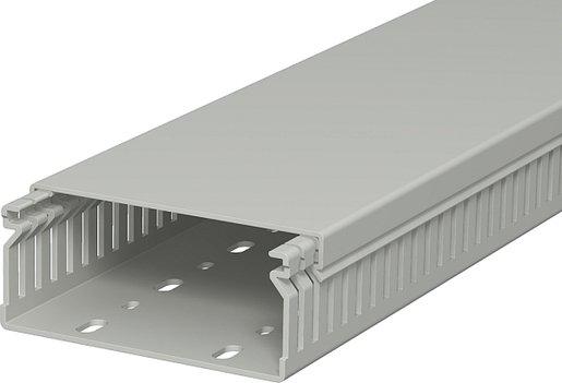 Verdrahtungskanal 40x100x2000 PVC steingrau RAL 7030