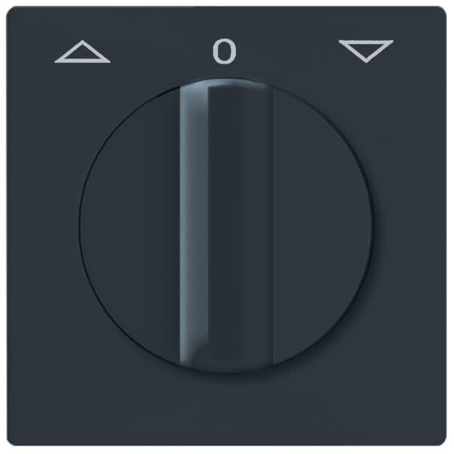 Abdeckung für UP Jalousieschalter/-taster mit Drehgriff anthrazit
