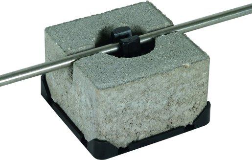 Dachleitungshalter für Flachdächer Betonstein 100x100x70 mm