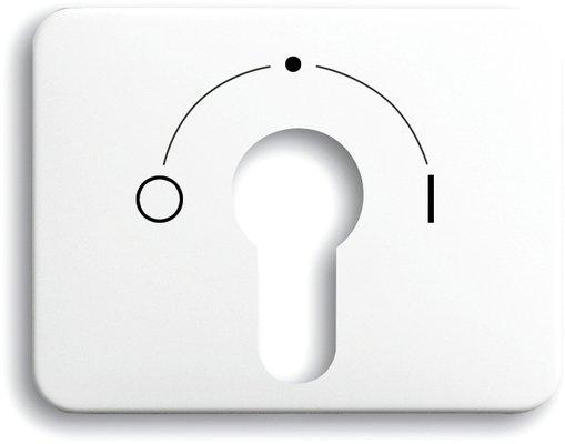 Abdeckung alpha für Schlüsselschalter Einsatz 2733 USL weiß glänzend