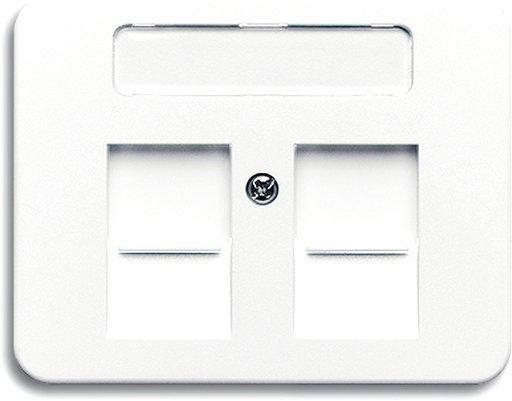 Zentralscheibe für Modular Jack 2 öffnungsschieber Beschriftungsfeld