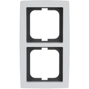 Abdeckrahmen solo 2-fach StudioWeiß
