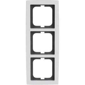 Abdeckrahmen solo 3-fach glänzend Studioweiß