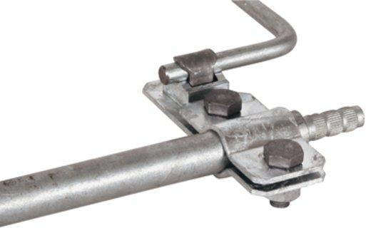 Anschlussschelle für Tiefenerder Ø 25 mm Rd./Fl. 7-10 mm St/tZn
