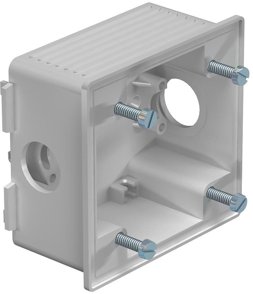 Gerätedose für CEE Einbau PA/GF lichtgrau RAL 7035