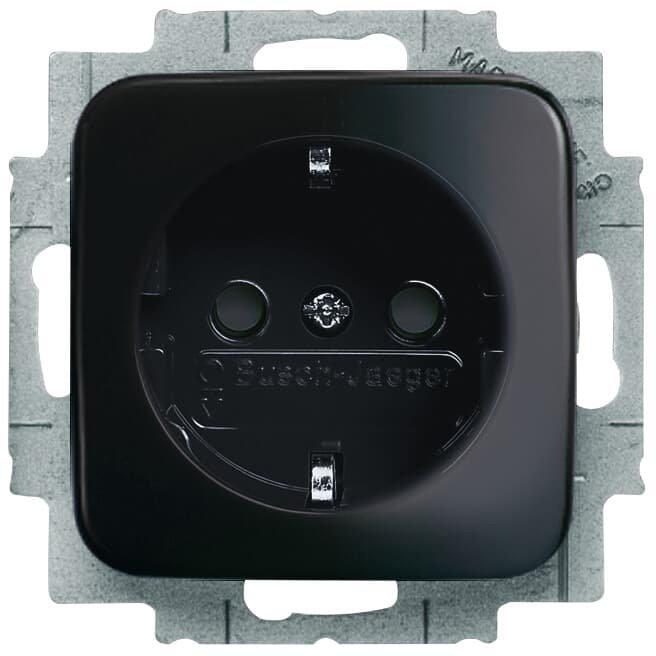 SCHUKO Steckdosen-Einsatz Safety+ schwarz - Reflex SI