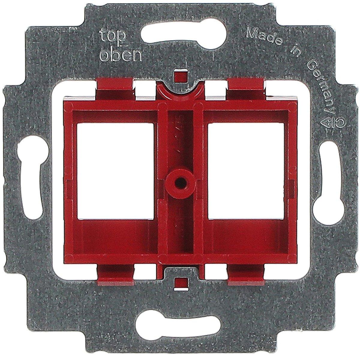 Modular Jack Tragring mit Sockel rot