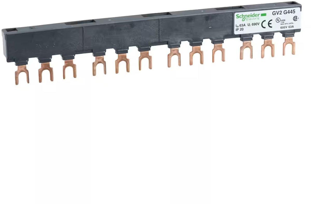 Sammelschiene 63A 4 ABG. 45mm GV2G445