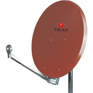 Alu Sat Spiegel Ø 85 cm ziegelrot