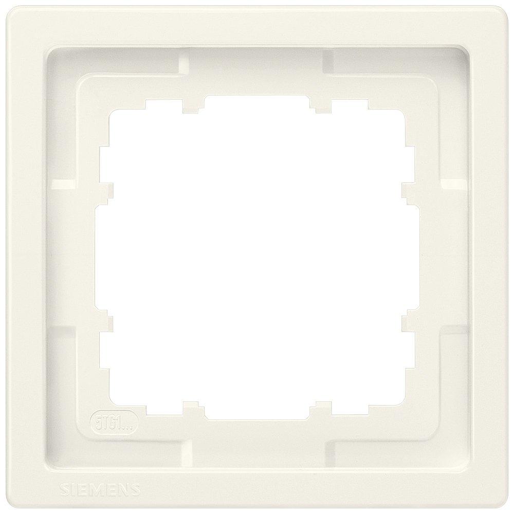 1-fach Rahmen DELTA style titanweiß 82x82mm