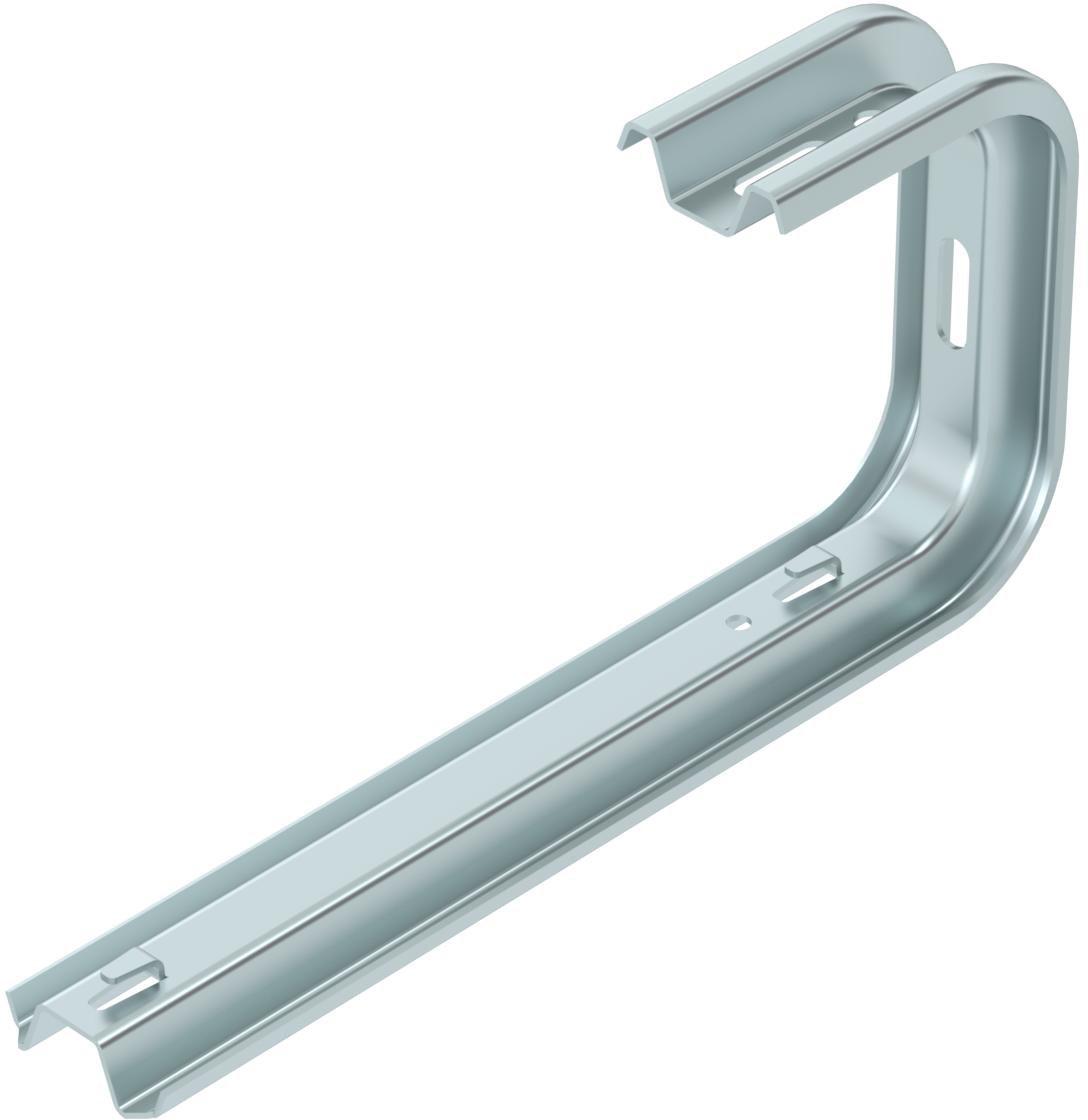 Wand- und Deckenbügel für Gitterrinne B 345 mm St FS