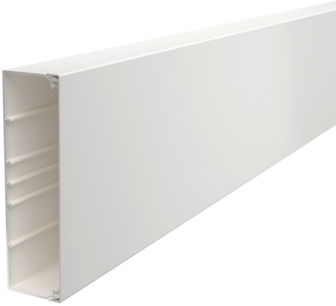 Leitungsführungskanal mit Bodenlochung 60x210 mm reinweiß