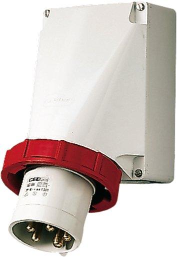 CEE-Wandgerätestecker 125A 5p 400V 6h IP67