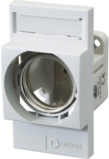 DIAZED Sicherungssockel DIII 63A 1-pol. 500VAC/500VDC mit Berührungsschutzdeckel