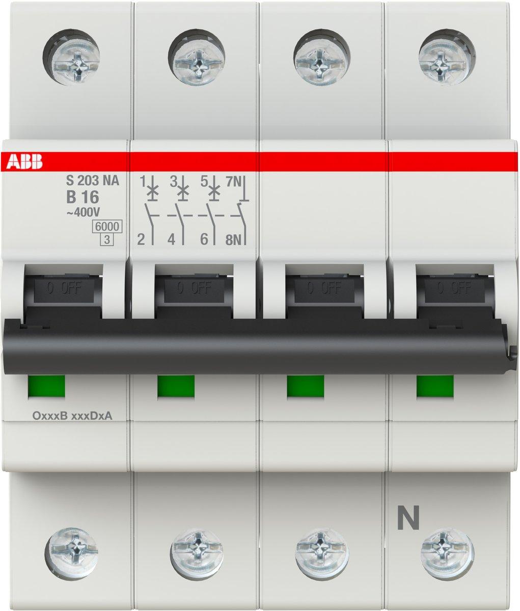 LS-Schalter 3P+N Charakteristik B Bemessungsstrom 16A 6kA