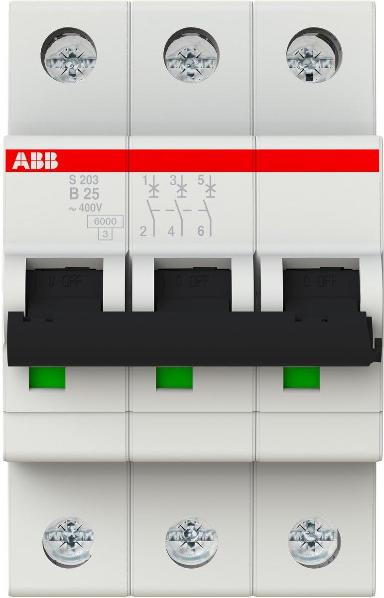 LS-Schalter 3P Charakteristik B Bemessungsstrom 25A 6kA
