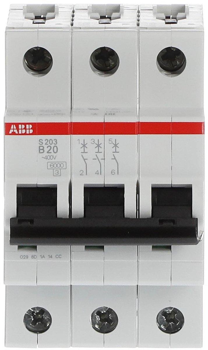LS-Schalter 3P Charakteristik B Bemessungsstrom 20A 6kA
