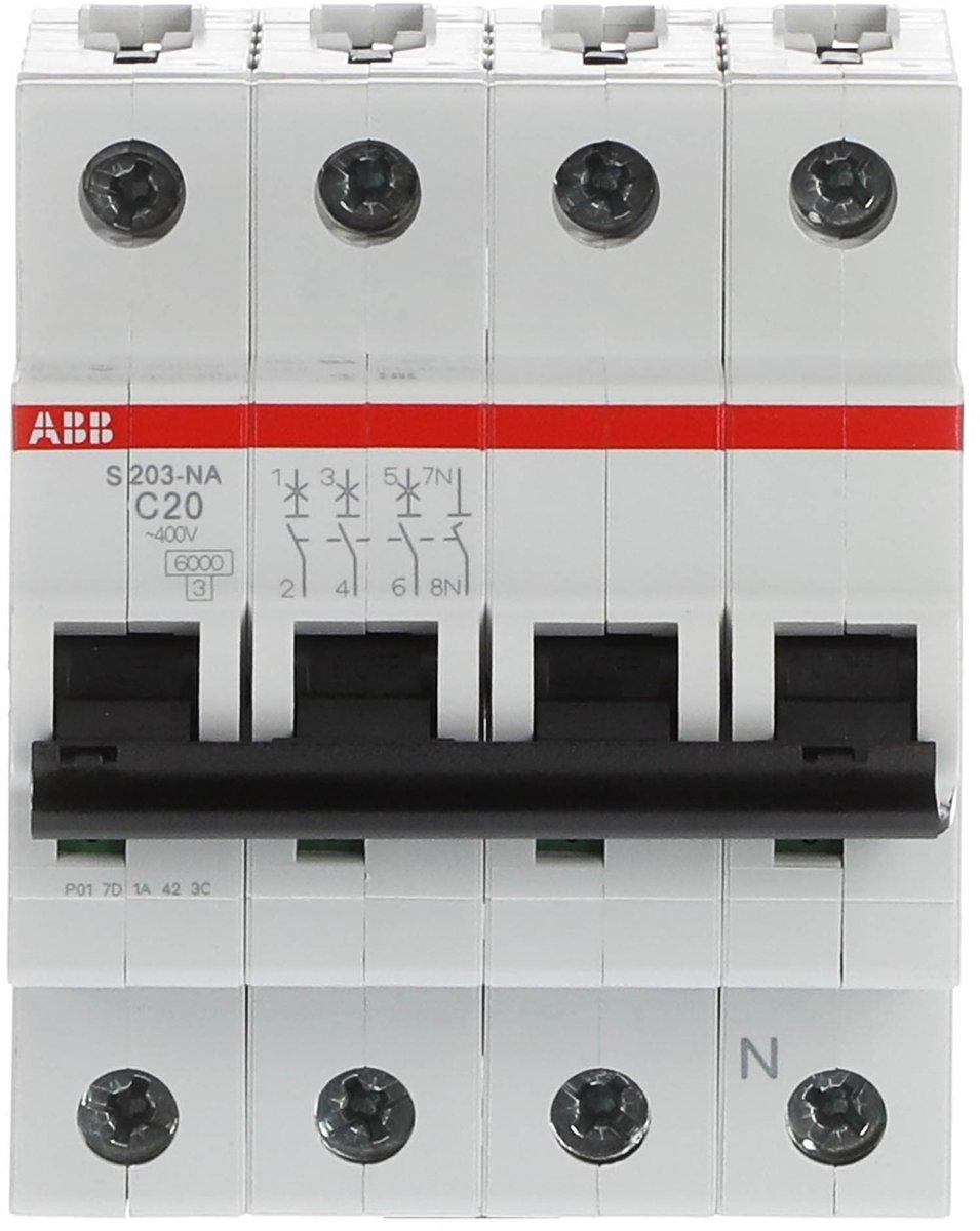 LS-Schalter 3P+N Charakteristik C Bemessungsstrom 20A 6kA