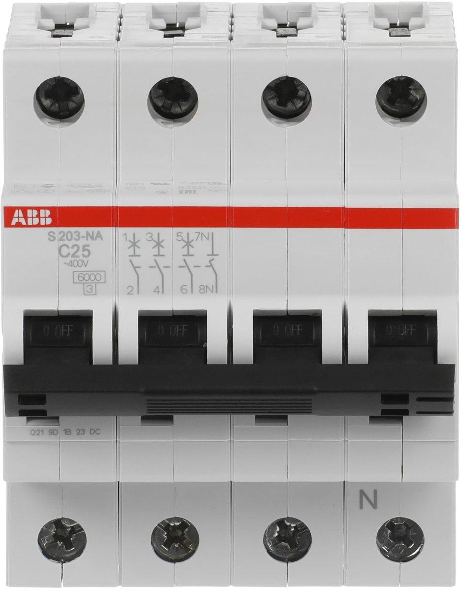 LS-Schalter 3P+N Charakteristik C Bemessungsstrom 25A 6kA