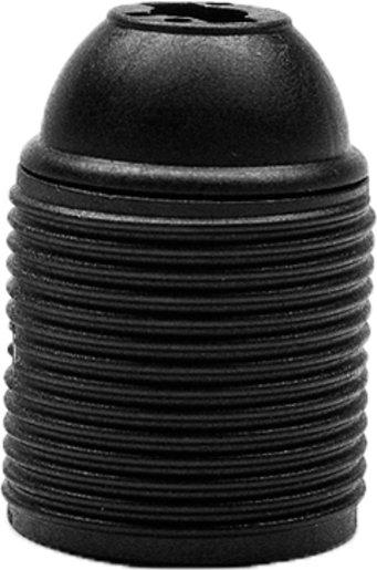 Lampenfassung 120/130/04 Kunststoff E27 Schraubfassung schwarz