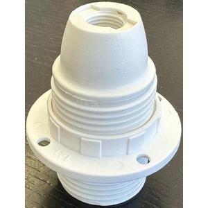 Lampenfassung 150/06 mit Schraubring 160/06 Kunststoff E14 weiß