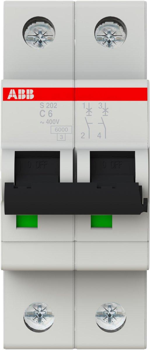 LS-Schalter 2P Charakteristik C Bemessungsstrom 6A 6kA