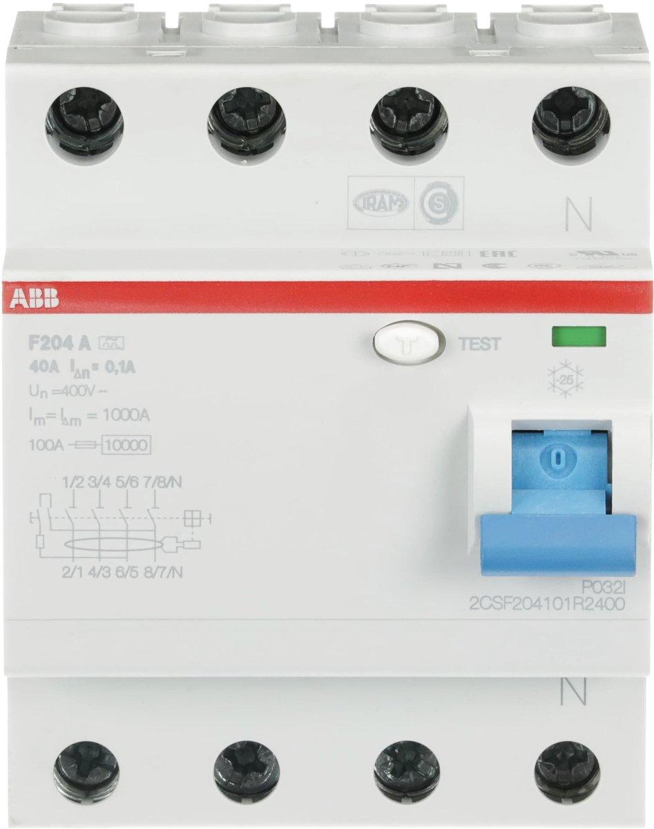 FI-Schutzschalter  40A 4-polig 100mA Typ A