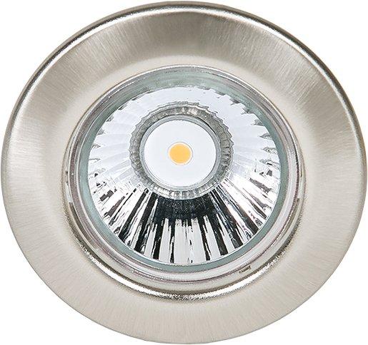 Einbaustrahler mit Sprengring feststehend C 1830 nickel-gebürstet ohne Fassung