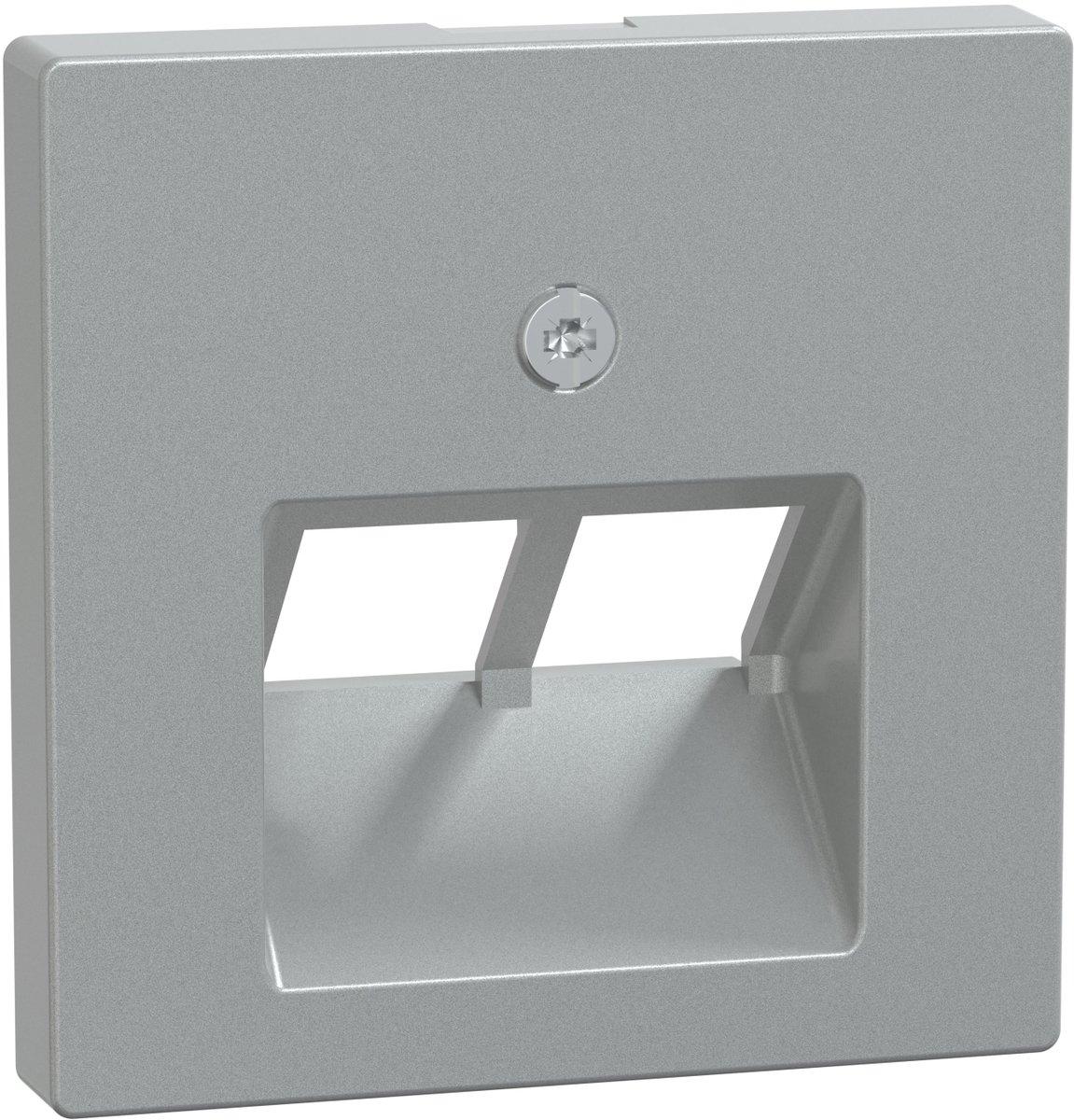 Zentralplatte für UAE-Einsatz 2-fach aluminium