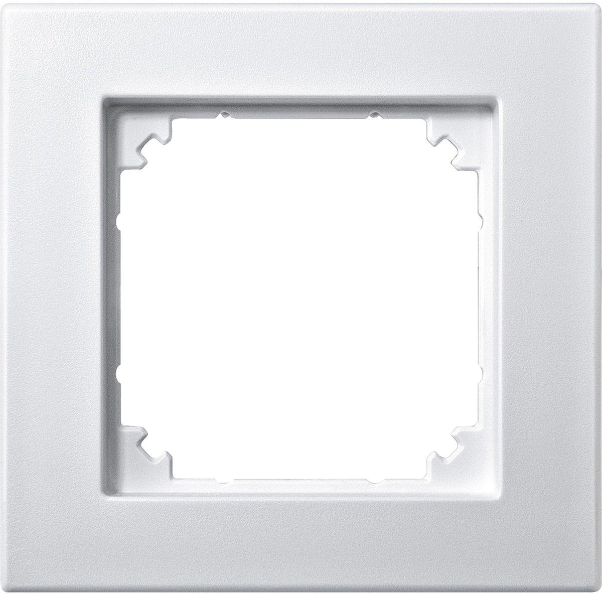Abdeckrahmen 1-fach polarweiß matt