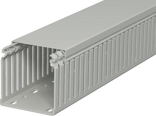 Verdrahtungskanal 75x75x2000 PVC steingrau RAL 7030