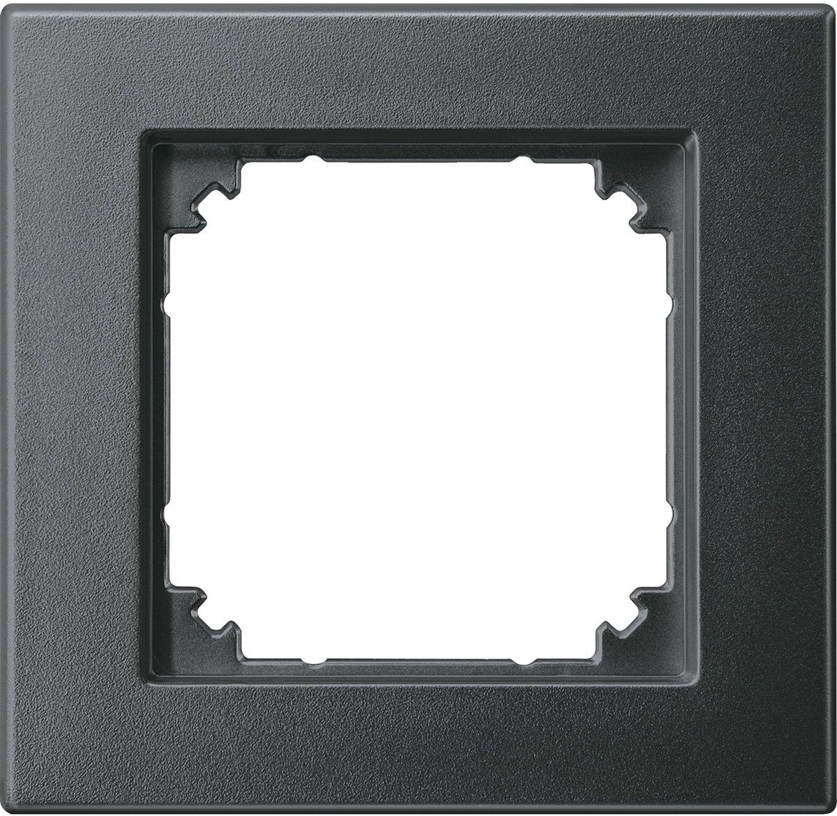 Abdeckrahmen 1-fach bündiger Einbau anthrazit matt
