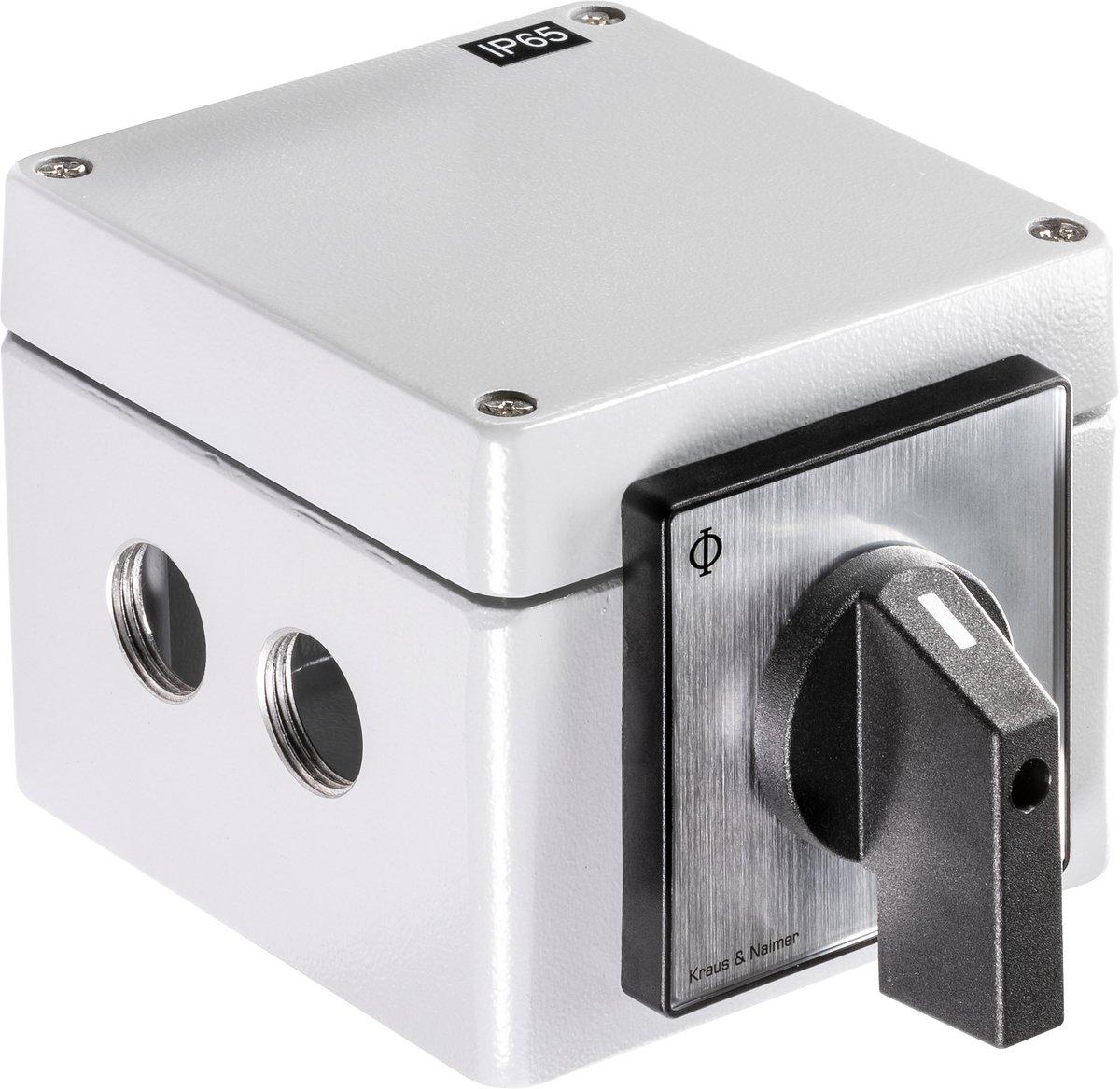 Stern-Dreieckschalter 1 Drehrichtung Alu-Gehäuse IP65