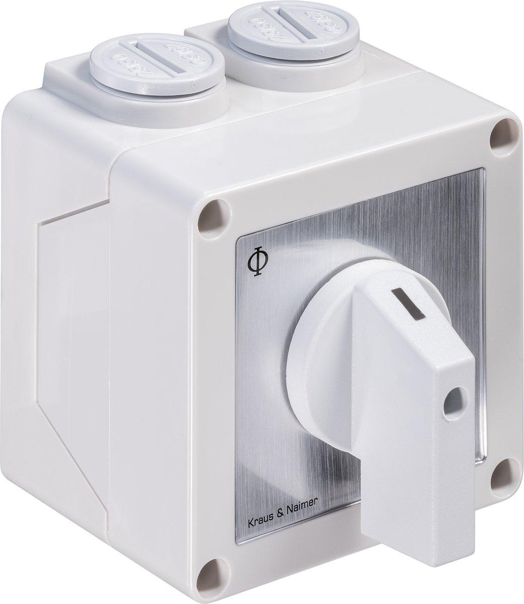 Ausschalter 3polig 60° AP-Gehäuse IP42