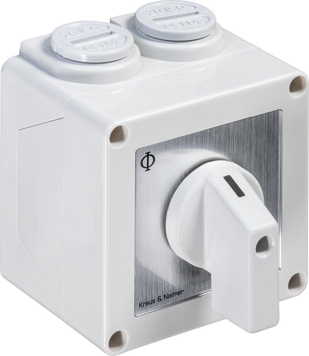 Ausschalter 2polig 60° AP-Gehäuse IP42