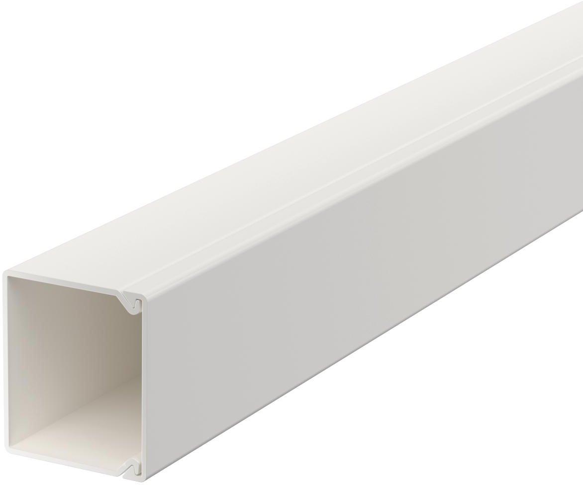Leitungsführungskanal mit Bodenlochung 30x30 mm reinweiß