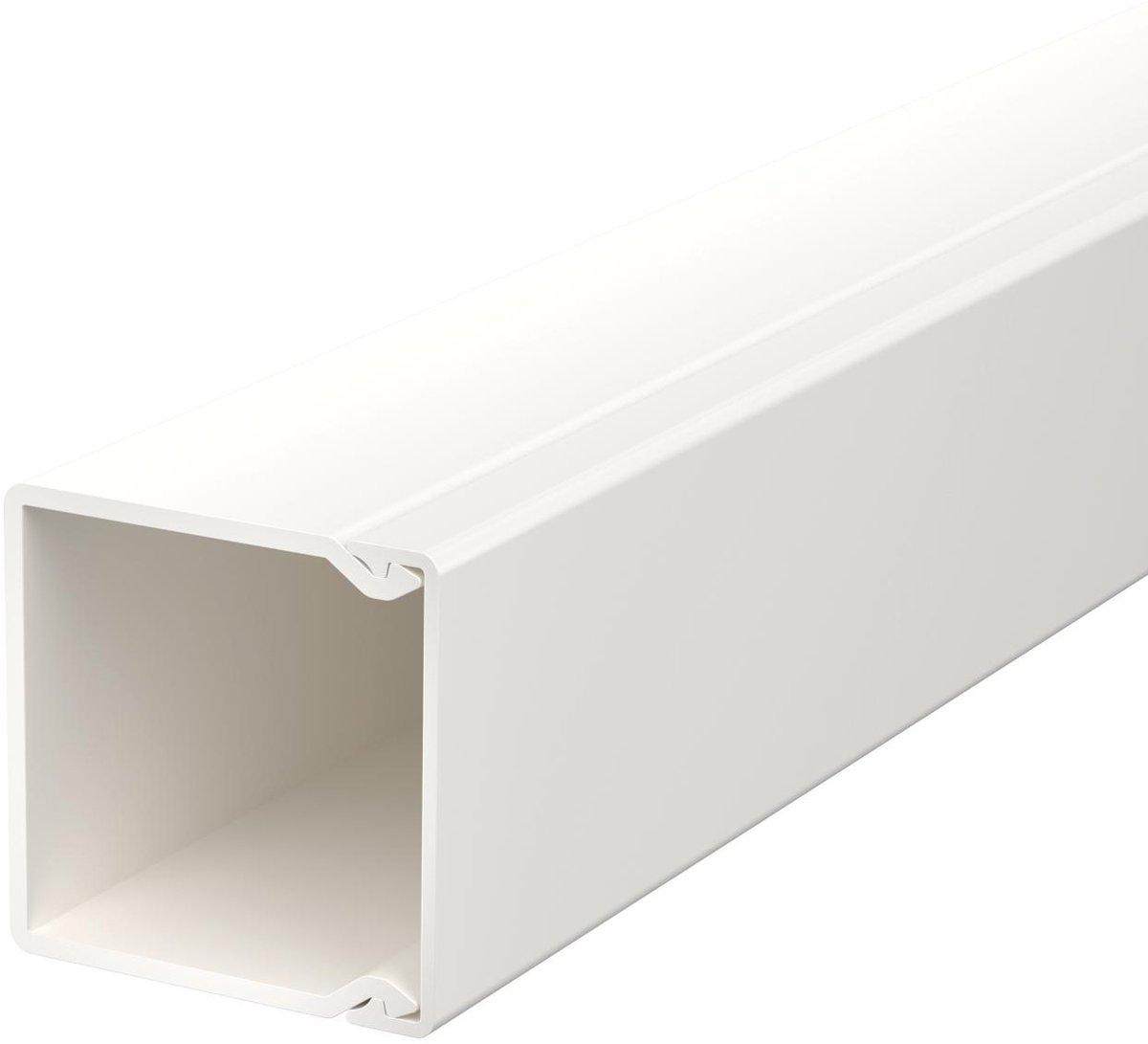 Leitungsführungskanal mit Bodenlochung 40x40 mm reinweiß