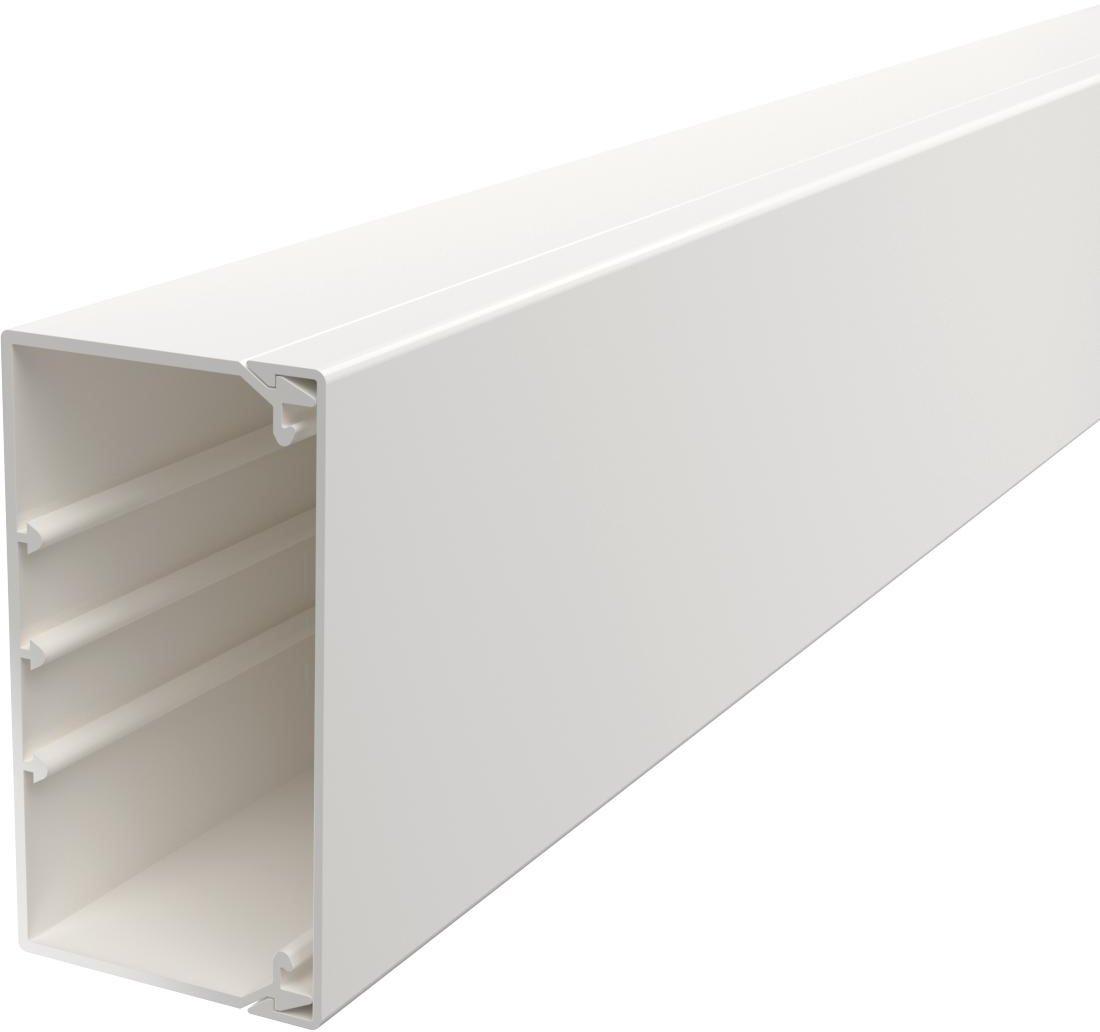 Leitungsführungskanal mit Bodenlochung 60x110 mm reinweiß