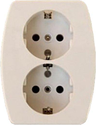SCHUKO-Steckdose 2-fach UP
