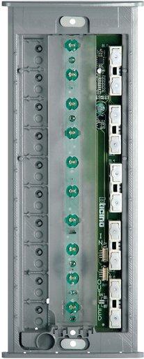 Ruftastenmodul miniSFERA mit 10 Ruftasten für Auf- oder Unterputzinstallation