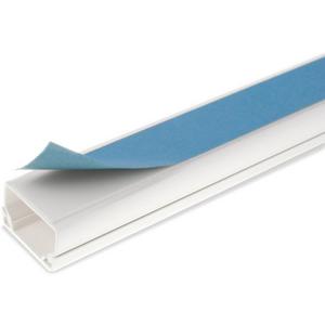 Minikanal Ober-u.Unterteil PVC mit Klebeband weiß RAL 9010