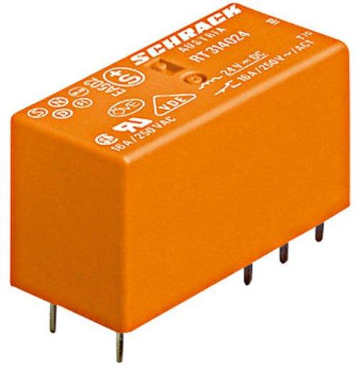 Leistungs - Printrelais 1 Wechsler 16 A 12 V DC Serie RT 5mm