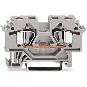 2-Leiter-Durchgangsklemme 0,2 - 6 mm² grau