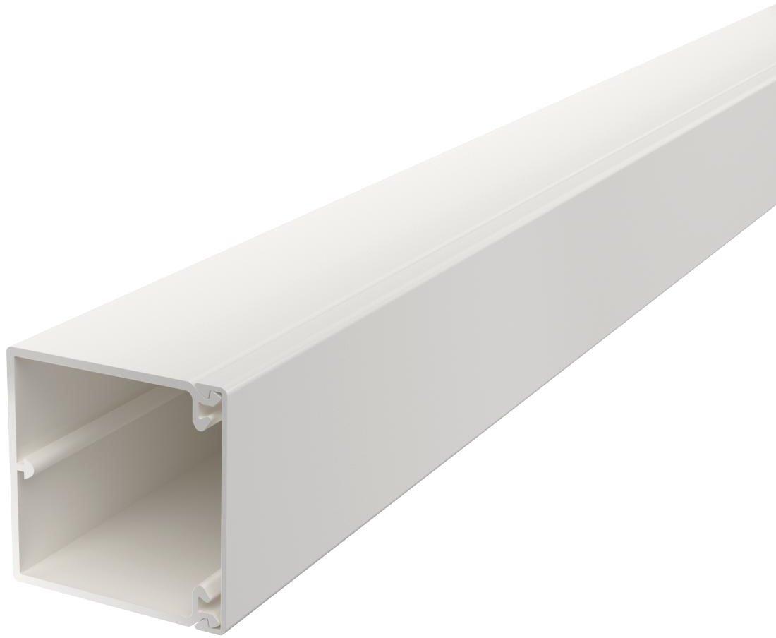 Leitungsführungskanal mit Bodenlochung 60x60 mm reinweiß