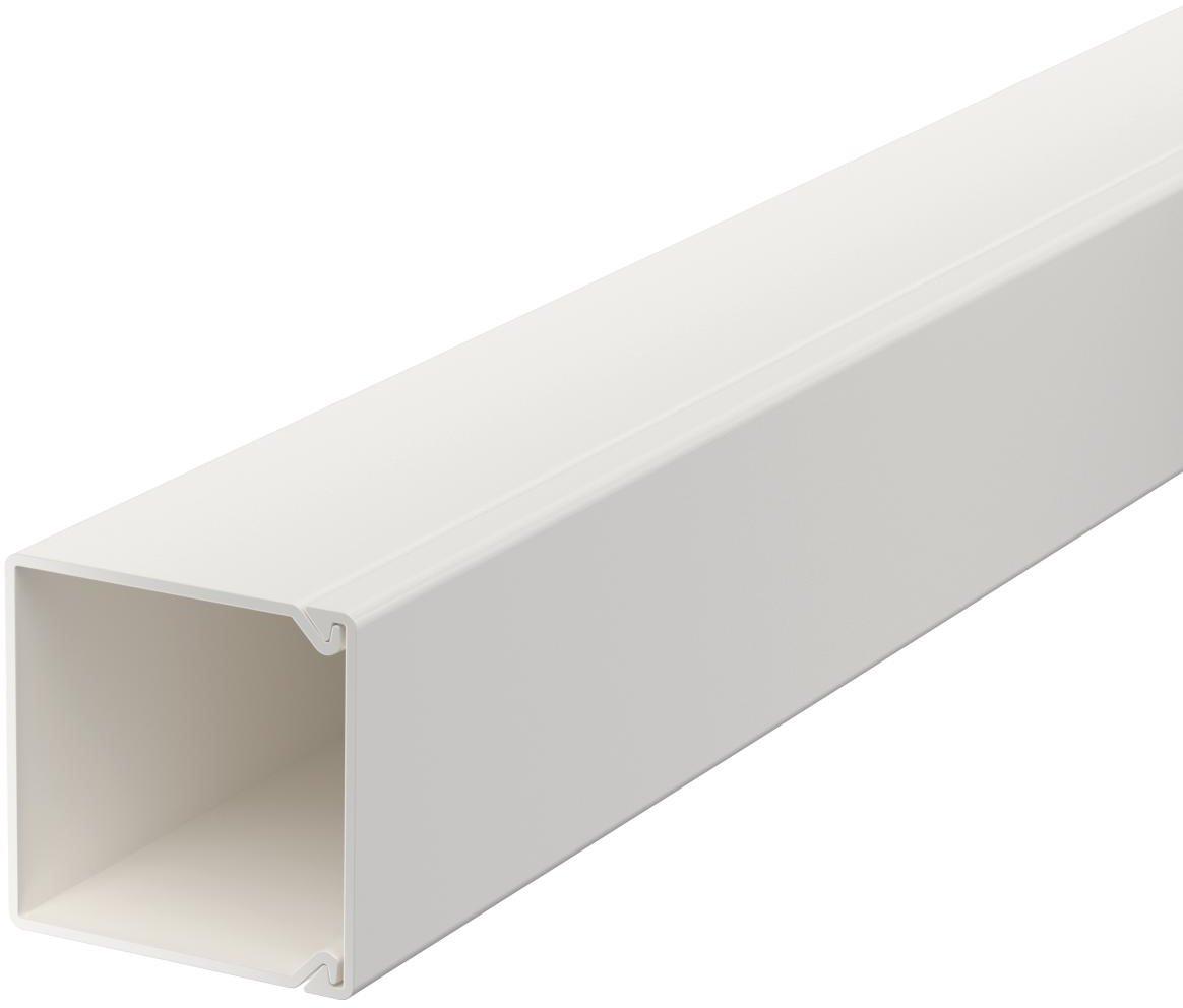Leitungsführungskanal mit Bodenlochung 25x25 mm reinweiß