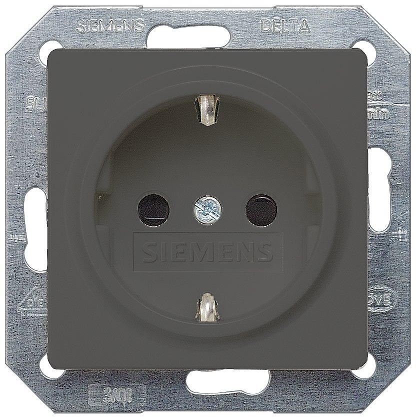 I-System carbon-metallic Schuko-Steckdose 10/16A 250V