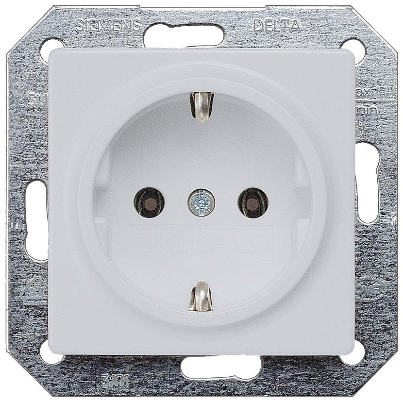 I-System aluminium-metallic Schuko-Steckdose 10/16A 250V