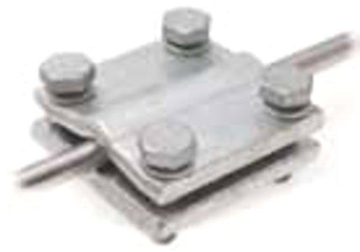 Kreuzklemme rd/fl 10/40mm M10x35 fv